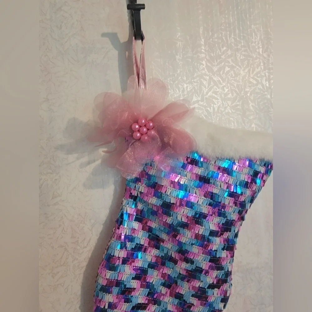 Sequin Mermaid Tail Stocking